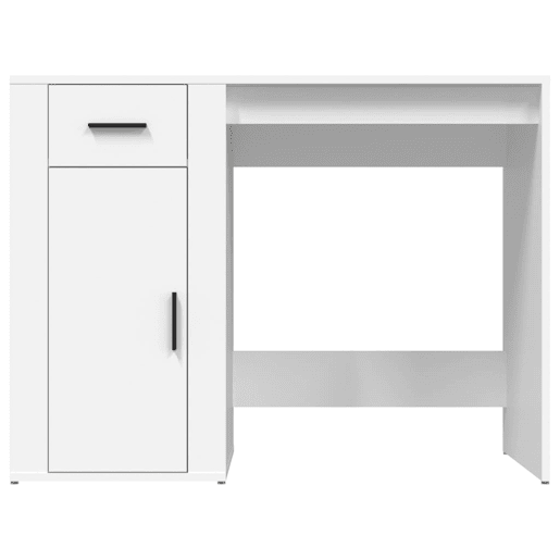 Secretária Escrivaninha de computador - 100x49x75 cm derivados de madeira branco