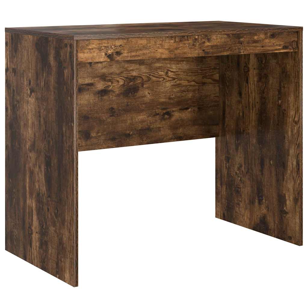 Escritorio - mesa de ordenador roble ahumado 90 x 50 x 76 cm madera contrachapada