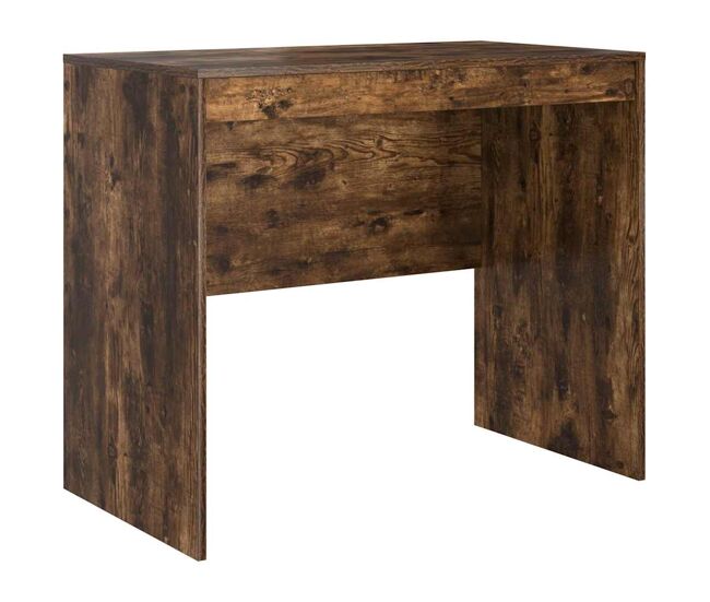 Escritorio - mesa de ordenador roble ahumado 90 x 50 x 76 cm madera contrachapada