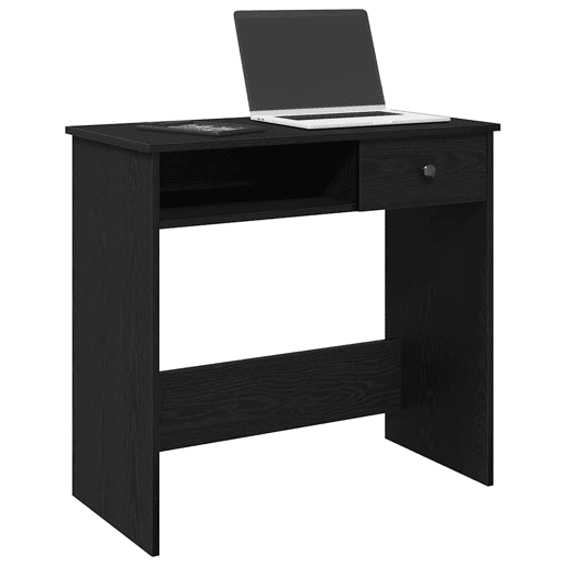 Secretária Escrivaninha de computador - 80x40x75 cm contraplacado preto