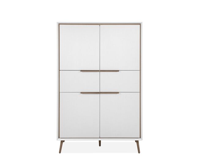 Aparador con 4 puertas y 2 cajones h140 cm - arona