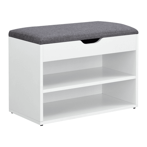 Banco de sapatos 46 x 60 x 30 cm branco cinza 03_0007656
