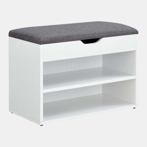 Banco de sapatos 46 x 60 x 30 cm branco cinza 03_0007656