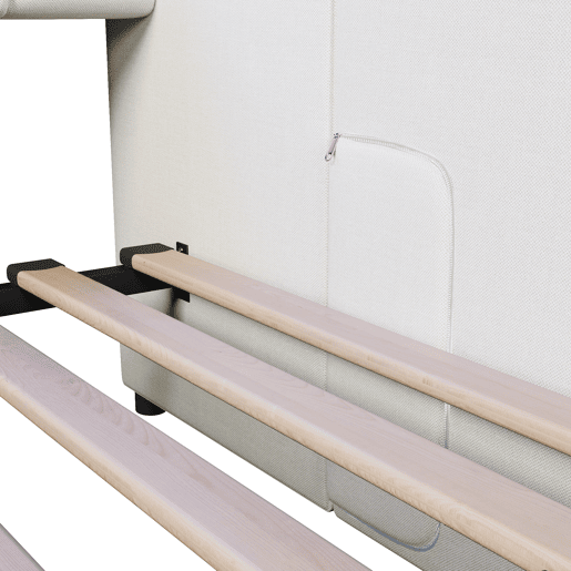 Sofá-cama, 90 x 200 cm - Com USB e Type-C, faixa LED com controle remoto, 2 gavetas, bolsos de armazenamento, cama extensível multifuncional - Bege
