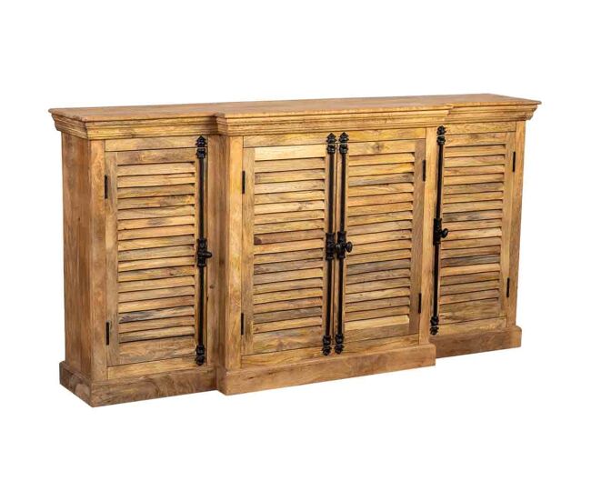 Aparador de madera natural 180x40x95