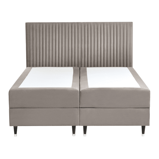 Beliani Cama continental com arrumação Veludo DAME