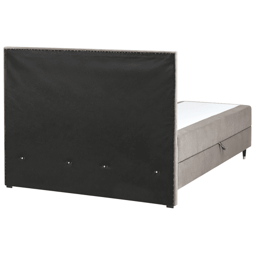 Beliani Cama continental com arrumação Veludo DAME