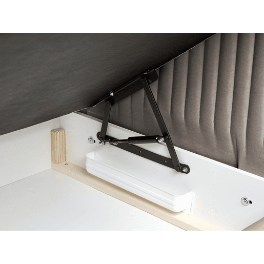 Beliani Cama continental com arrumação Veludo DAME