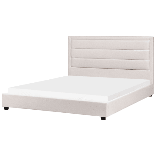 Beliani Cama de água Tecido ROUEN Beliani Cama de água Tecido ROUEN
