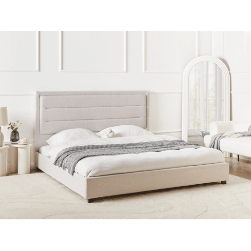 Beliani Cama de água Tecido ROUEN Beliani Cama de água Tecido ROUEN