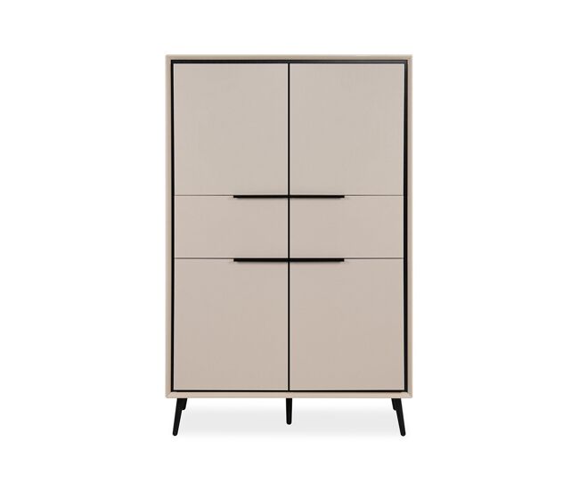 Aparador con 4 puertas y 2 cajones h140 cm - arona