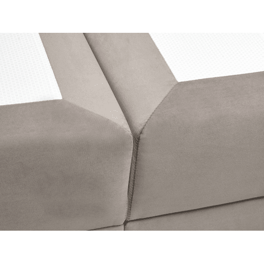 Beliani Cama continental com arrumação Veludo DAME