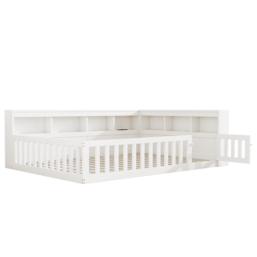 Cama Daybett 140x200cm - Sofá-cama, com arrumação, com estrado (sem colchão), com tomada e USB - Branco Cama Daybett 140x200cm - Sofá-cama, com arrumação, com estrado (sem colchão), com tomada e USB - Branco