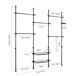 SoBuy Perchero telescópico resistente, KLS04-II-SCH SoBuy Perchero telescópico resistente, KLS04-II-SCH Negro