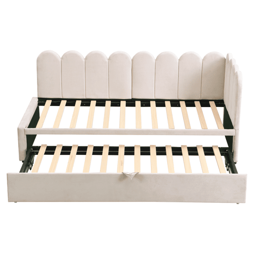 Sofá-cama 90180x200 cm - Multifuncional em L, design compacto, ideal para crianças ou convidados - Bege