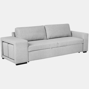 Sofá-Cama BUDWING Avery Cinzento c 2 Pufes - 3 lugares - 248x117x90 cm