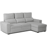 Sofá-Cama Chaise Longue BUDWING Harper Cinzento - 4 Lugares - 248,5x156x103 cm
