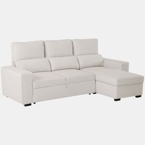 Sofá-Cama Chaise Longue BUDWING Harper Bege - 4 Lugares - 248,5x156x103 cm