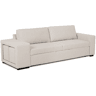 Sofá-Cama BUDWING Avery Bege c 2 Pufes - 3 lugares - 248x117x90 cm