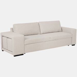 Sofá-Cama BUDWING Avery Bege c 2 Pufes - 3 lugares - 248x117x90 cm