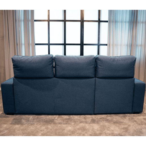 Sofá-Cama Chaise Longue BUDWING Harper Azul - 4 Lugares - 248,5x156x103 cm