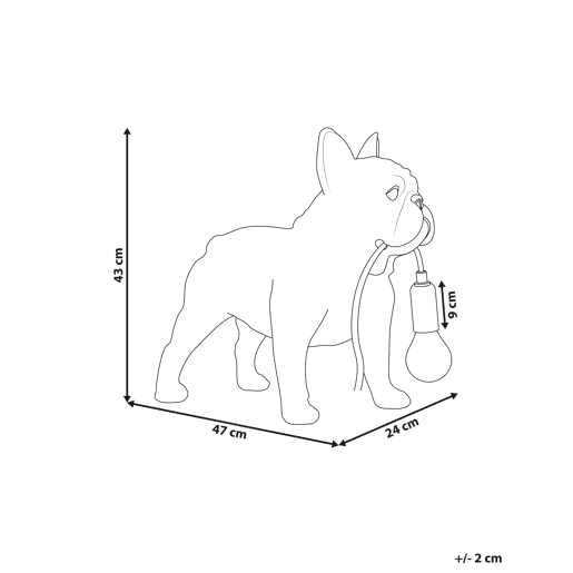 Beliani Candeeiro de mesa BAXTER Beliani Candeeiro de mesa BAXTER