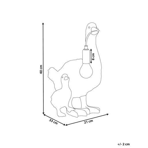 Beliani Candeeiro de mesa DAFFY