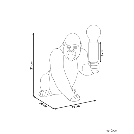 Beliani Candeeiro de mesa HARAMBE