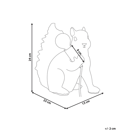Beliani Candeeiro de mesa PINOLI Beliani Candeeiro de mesa PINOLI