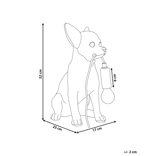 Beliani Candeeiro de mesa ROCCO
