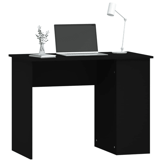 Secretária Escrivaninha de computador - 100x55x75 cm derivados de madeira preto