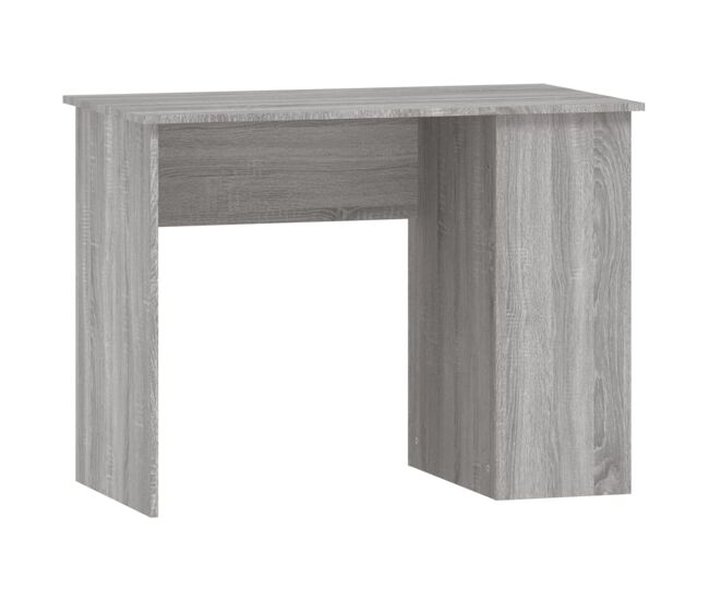 Escritorio - mesa de ordenador de madera contrachapada gris sonoma 100x55x75 cm
