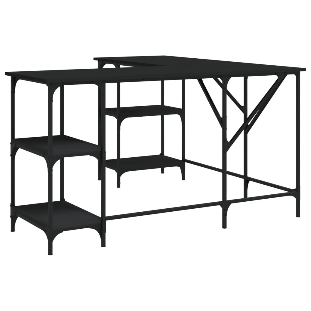 Escritorio - Mesa de Ordenador 139x139 Negro