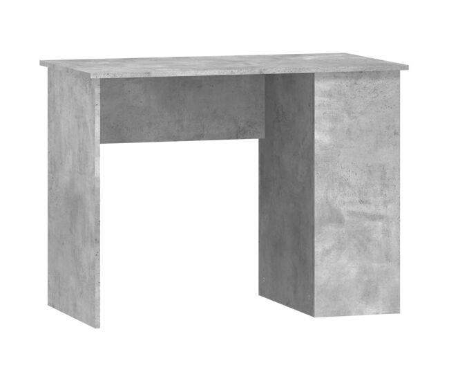 Escritorio - mesa de ordenador de madera contrachapada gris hormigón 100x55x75 cm