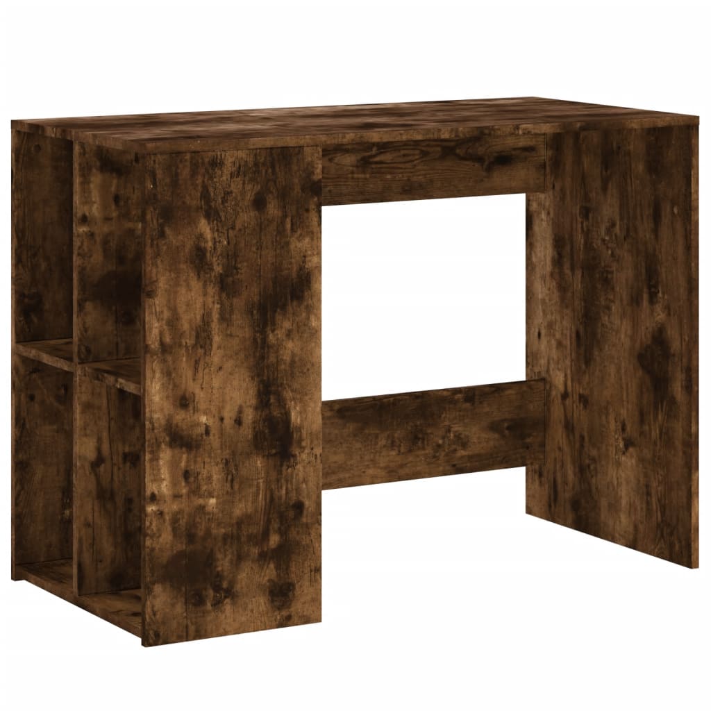Escritorio - mesa de ordenador de madera de ingeniería roble ahumado 102x50x75 cm