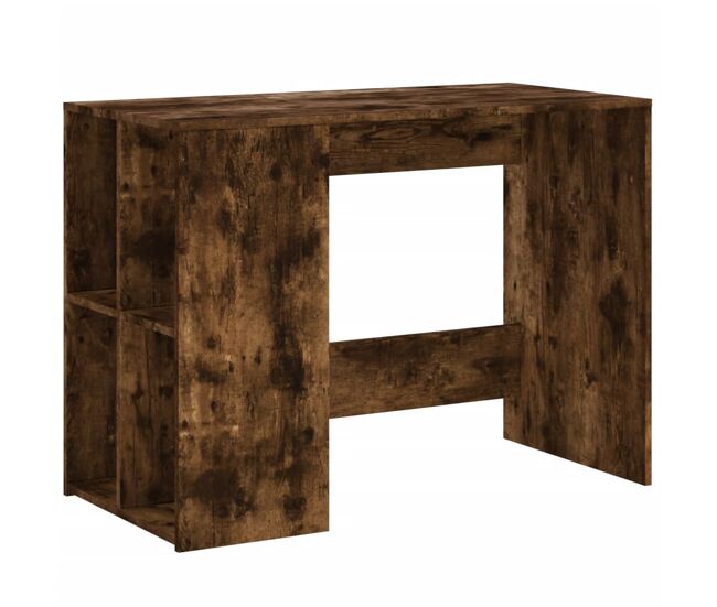 Escritorio - mesa de ordenador de madera de ingeniería roble ahumado 102x50x75 cm