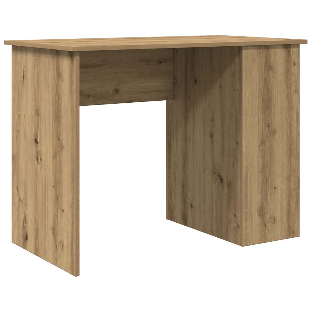 Escritorio - mesa de ordenador de madera de ingeniería roble artesano 100x55x75 cm