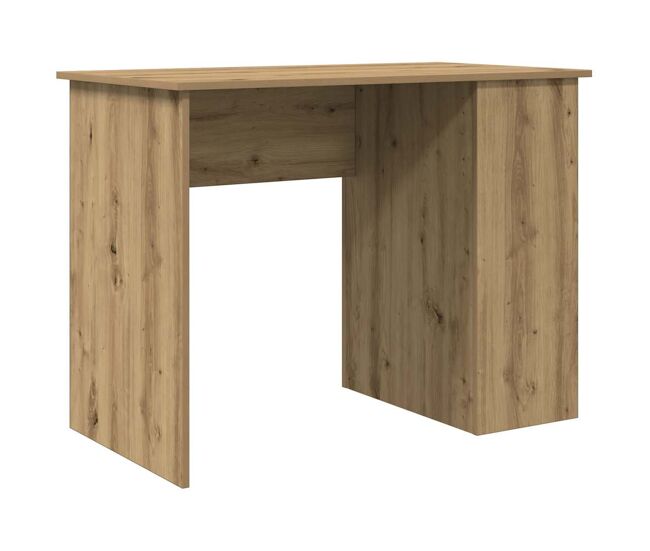Escritorio - mesa de ordenador de madera de ingeniería roble artesano 100x55x75 cm