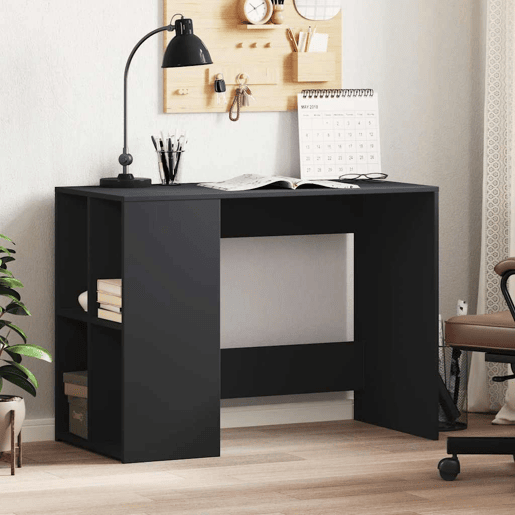 Secretária Escrivaninha de computador - 102x50x75 cm derivados de madeira preto