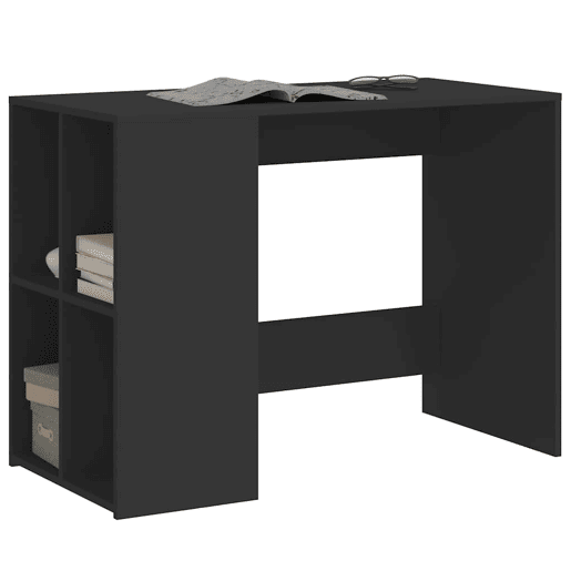 Secretária Escrivaninha de computador - 102x50x75 cm derivados de madeira preto