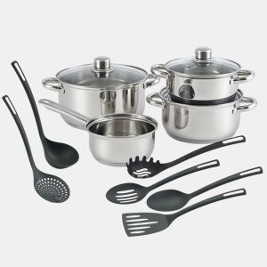 Conjunto de panelas Well Home de 7 peças + 6 utensílios de cozinha
