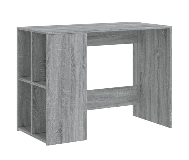 Escritorio - mesa de ordenador de madera de ingeniería gris sonoma 102x50x75 cm