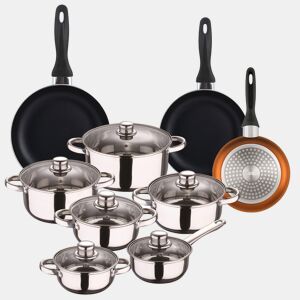 Conjunto de panelas Well Home de 12 peças + 3 panelas