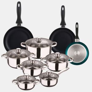Conjunto de panelas Well Home de 12 peças + 3 panelas