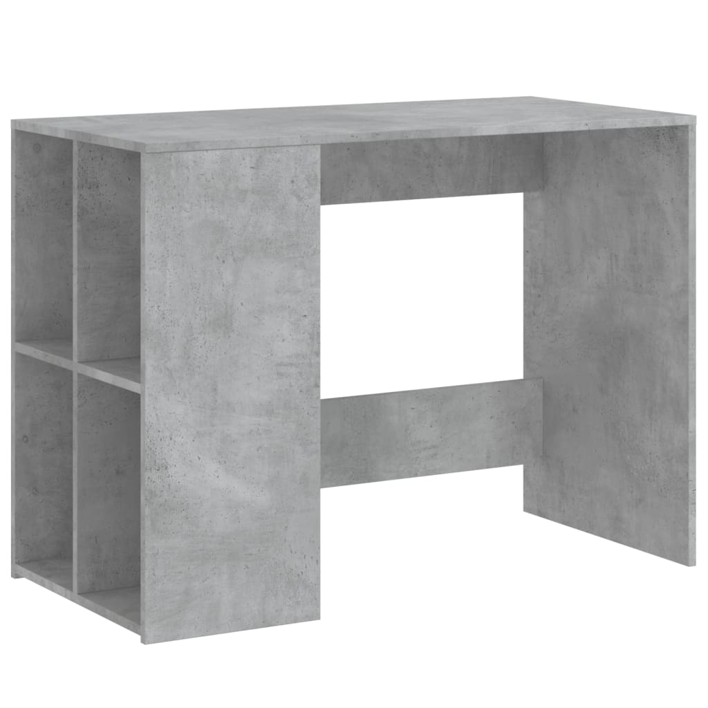 Escritorio - mesa de ordenador de madera de ingeniería gris hormigón 102x50x75 cm