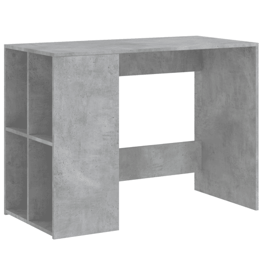 Secretária Escrivaninha de computador - 102x50x75 cm derivados de madeira cinzento cimento