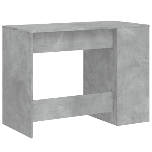 Secretária Escrivaninha de computador - 102x50x75 cm derivados de madeira cinzento cimento