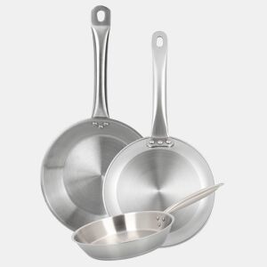 Conjunto de 3 frigideiras Well Home, próprias para indução e antiaderentes