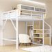 Cama alta para niños 145x255 Cama alta para niños 145x255 Blanco