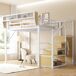 Cama alta para niños 145x255 Cama alta para niños 145x255 Blanco